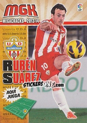 Cromo Rubén Suarez - Liga BBVA 2013-2014. Megacracks - Panini