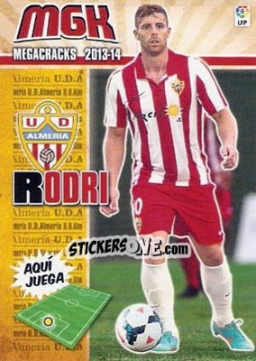 Sticker Rodri - Liga BBVA 2013-2014. Megacracks n. 16BIS - Panini
