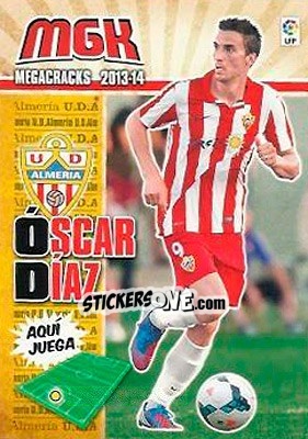 Sticker Óscar Díaz - Liga BBVA 2013-2014. Megacracks - Panini