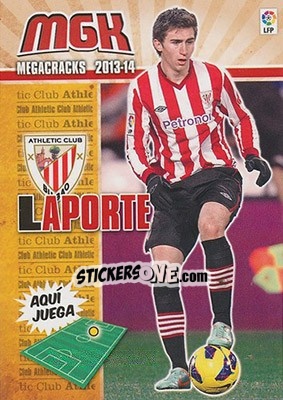 Sticker Laporte - Liga BBVA 2013-2014. Megacracks n. 22 - Panini