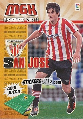 Sticker San José - Liga BBVA 2013-2014. Megacracks - Panini
