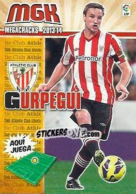 Sticker Gurpegui - Liga BBVA 2013-2014. Megacracks - Panini