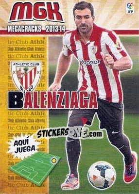 Figurina Balenziaga - Liga BBVA 2013-2014. Megacracks n. 26bis - Panini