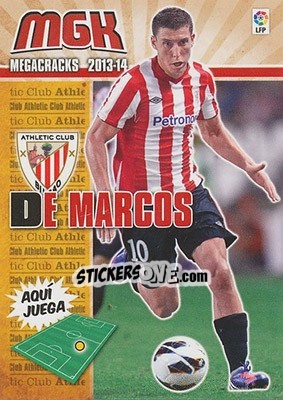 Sticker De Marcos - Liga BBVA 2013-2014. Megacracks n. 27 - Panini
