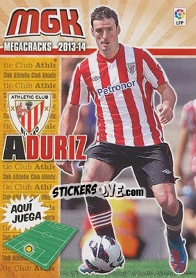 Sticker Aduriz - Liga BBVA 2013-2014. Megacracks n. 36 - Panini