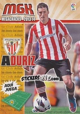 Sticker Aduriz - Liga BBVA 2013-2014. Megacracks - Panini