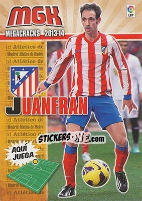 Sticker Juanfran - Liga BBVA 2013-2014. Megacracks n. 39 - Panini