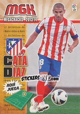 Cromo Cata Díaz - Liga BBVA 2013-2014. Megacracks - Panini
