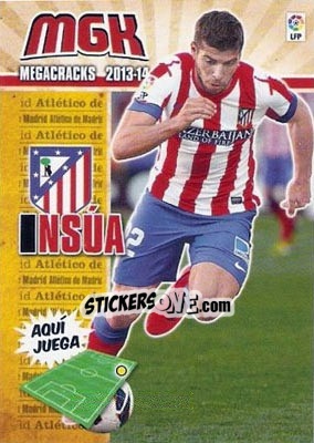 Sticker Insúa - Liga BBVA 2013-2014. Megacracks - Panini