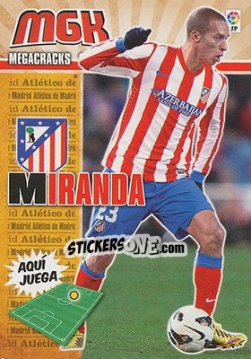 Sticker Miranda - Liga BBVA 2013-2014. Megacracks n. 42 - Panini