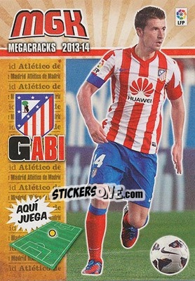 Cromo Gabi - Liga BBVA 2013-2014. Megacracks - Panini