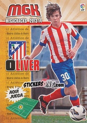 Sticker Óliver Torres - Liga BBVA 2013-2014. Megacracks n. 48 - Panini