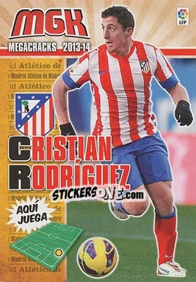 Sticker Cristian Rodriguez - Liga BBVA 2013-2014. Megacracks n. 51 - Panini