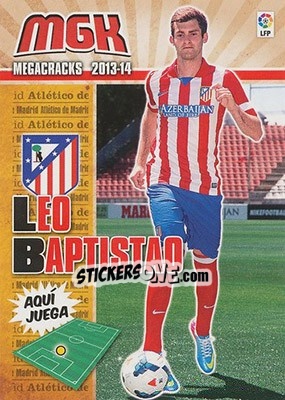 Sticker Leo Baptistao - Liga BBVA 2013-2014. Megacracks n. 52 - Panini
