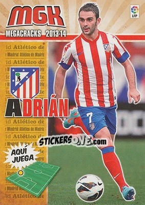 Cromo Adrián Lopez - Liga BBVA 2013-2014. Megacracks n. 53 - Panini