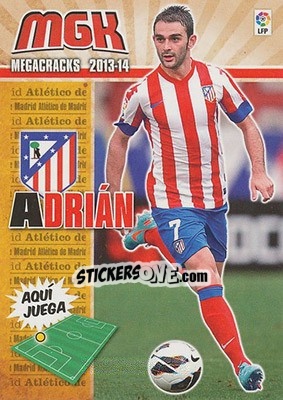 Figurina Adrián Lopez - Liga BBVA 2013-2014. Megacracks - Panini