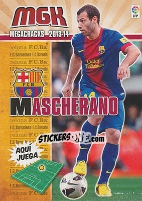 Figurina Mascherano - Liga BBVA 2013-2014. Megacracks - Panini