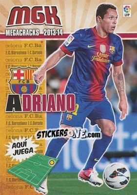 Sticker Adriano Correia - Liga BBVA 2013-2014. Megacracks - Panini