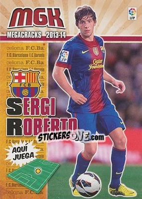 Sticker Sergi Roberto - Liga BBVA 2013-2014. Megacracks - Panini