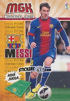 Figurina Messi - Liga BBVA 2013-2014. Megacracks - Panini