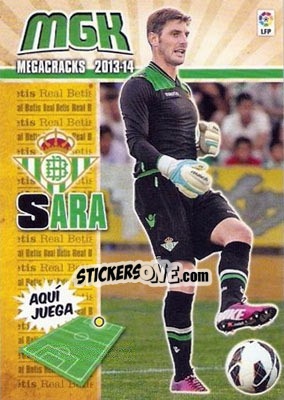 Cromo Sara - Liga BBVA 2013-2014. Megacracks - Panini