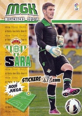 Cromo Sara - Liga BBVA 2013-2014. Megacracks n. 74bis - Panini