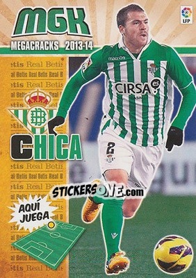 Sticker Chica - Liga BBVA 2013-2014. Megacracks - Panini