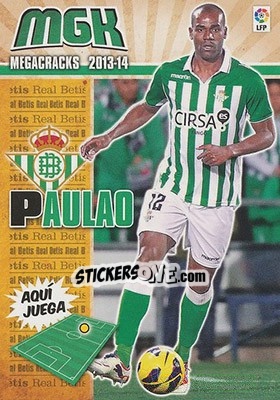 Cromo Paulao - Liga BBVA 2013-2014. Megacracks - Panini