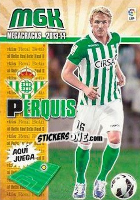Sticker Perquis - Liga BBVA 2013-2014. Megacracks n. 78bis - Panini