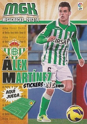 Sticker Alex Martínez - Liga BBVA 2013-2014. Megacracks - Panini