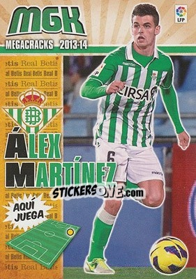 Sticker Alex Martínez - Liga BBVA 2013-2014. Megacracks n. 79 - Panini