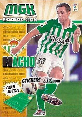 Cromo Nacho - Liga BBVA 2013-2014. Megacracks - Panini