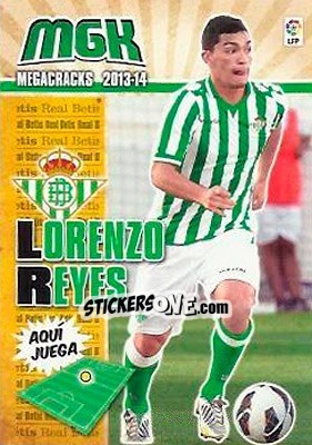 Sticker Lorenzo Reyes - Liga BBVA 2013-2014. Megacracks - Panini