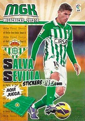 Cromo Salva Sevilla - Liga BBVA 2013-2014. Megacracks - Panini