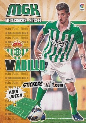 Figurina Vadillo - Liga BBVA 2013-2014. Megacracks - Panini