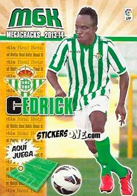 Sticker Cedrick - Liga BBVA 2013-2014. Megacracks n. 87bis - Panini