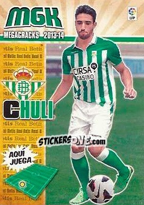 Cromo Chuli - Liga BBVA 2013-2014. Megacracks - Panini