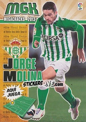 Sticker Jorge Molina - Liga BBVA 2013-2014. Megacracks n. 90 - Panini