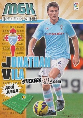 Sticker Jonathan Vila - Liga BBVA 2013-2014. Megacracks - Panini