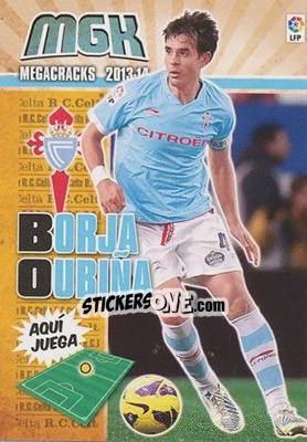 Sticker Borja Oubiña - Liga BBVA 2013-2014. Megacracks n. 100 - Panini