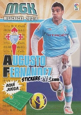 Sticker Augusto Fernández - Liga BBVA 2013-2014. Megacracks - Panini