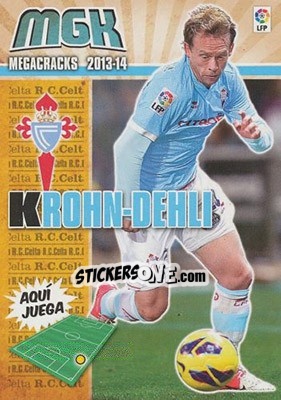 Sticker Krohn-Dehli - Liga BBVA 2013-2014. Megacracks n. 105 - Panini