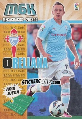 Sticker Orellana - Liga BBVA 2013-2014. Megacracks n. 106 - Panini