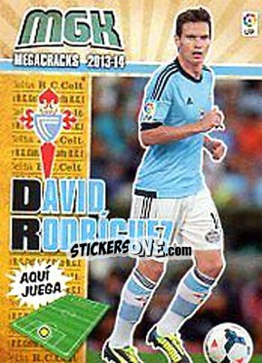 Sticker David Rodríguez - Liga BBVA 2013-2014. Megacracks n. 106bis - Panini
