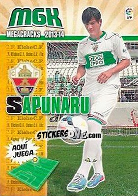 Sticker Sapunaru - Liga BBVA 2013-2014. Megacracks n. 112bis - Panini