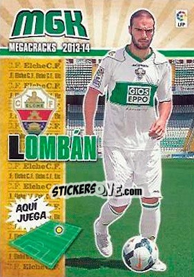 Sticker Lombán - Liga BBVA 2013-2014. Megacracks n. 113 - Panini