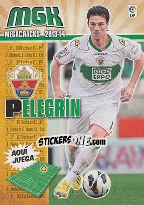 Sticker Pelegrin - Liga BBVA 2013-2014. Megacracks - Panini