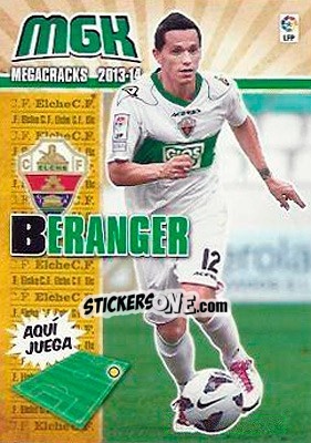 Figurina Beranger - Liga BBVA 2013-2014. Megacracks - Panini