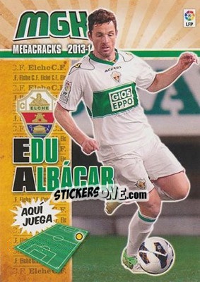 Cromo Edu Albacar - Liga BBVA 2013-2014. Megacracks - Panini