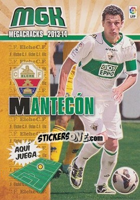 Figurina Mantecón - Liga BBVA 2013-2014. Megacracks - Panini